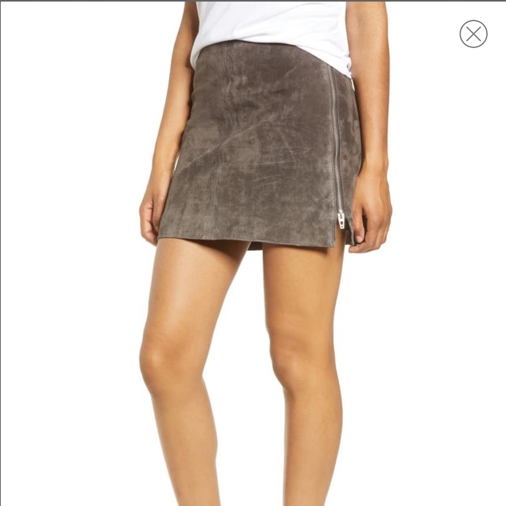 BLANKNYC side zip suede miniskirt size 26